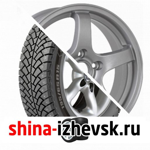 Колесо в сборе BF Goodrich G Force Stud 205/55 R16 Q 94 + CrossStreet CR14 6xR16 4×100 ET41 DIA60.1 Cеребристый в Ижевске